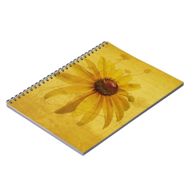 Black-Eyed Susan Wildflower & Quotation Notebook (Left Side)