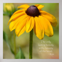 Black Eyed Susan Yellow Flower Rumi quote