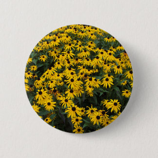 Black-Eyed Susans 6 Cm Round Badge