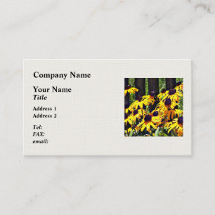Black Eyed Susans by Fence Business Card