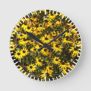 Black eyed Susans clock