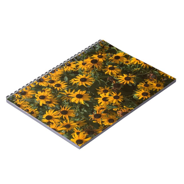 Black eyed Susan's Flowers, Floral, Photography Notebook (Left Side)