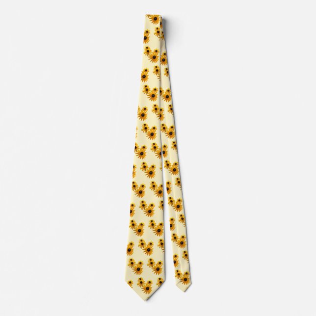 Black Eyed Susans Heart Tie (Front)