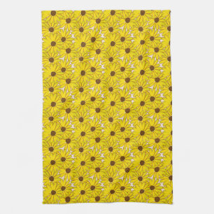 Black Eyed Susan's Tea Towel