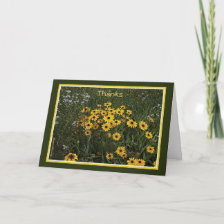 Black-Eyed Susans: Thanks Thank You Card