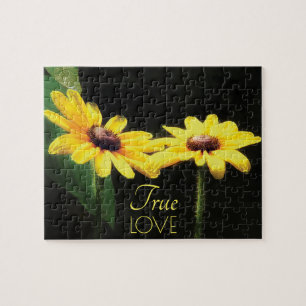 Black Eyed Susans True Love Fine Art Photography Jigsaw Puzzle