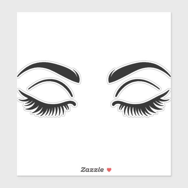Black Eyelashes Lashes Beauty Lash (Sheet)