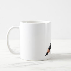 Black Eyeliner Pencil Makeup Illustration Coffee Mug