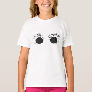 Black Eyes/Lashes Girls' Hanes ComfortBlend Sweat T-Shirt