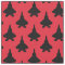 Black F-22 Raptor Fighter Jet Pattern on Red