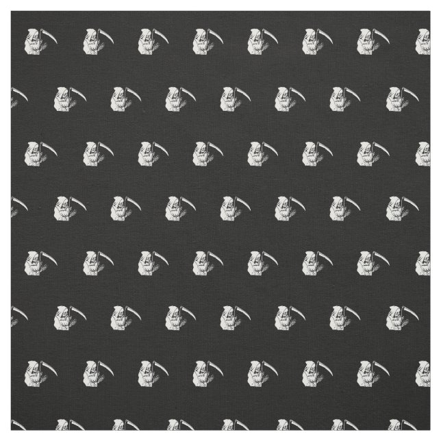 black  f death fabric (Swatch)