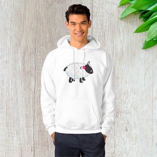 Black Faced Sheep With White Wool Hoodie