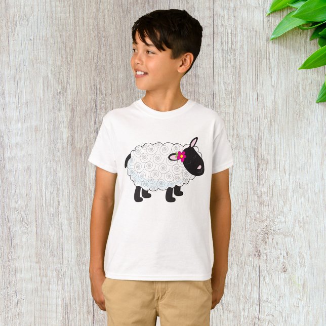 Black Faced Sheep With White Wool T-Shirt (Creator Uploaded)