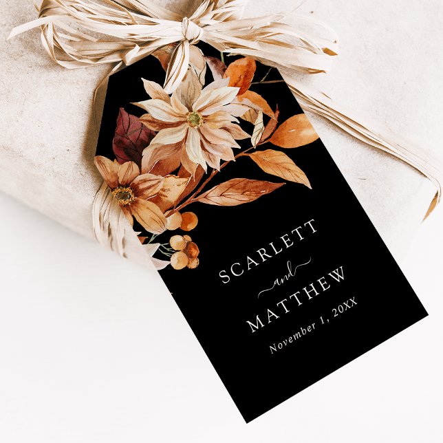 Black Fall Favour Tags (Black Fall Favor Tags
)