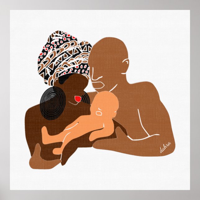 Black Family Brown Love Black Love Poster (Front)