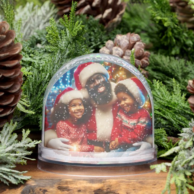 Black Family Christmas Snowglobe (Winter)
