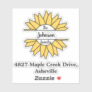 Black Family Name & Address Mailbox Personalised