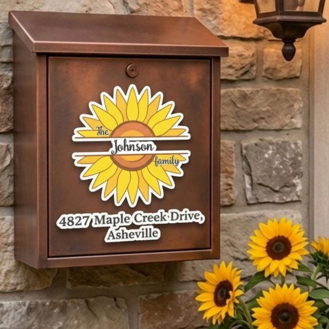 Black Family Name & Address Mailbox Personalised (Creator Uploaded)