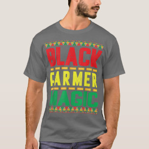 Black Farmer Magic Farmer Men Women Black History T-Shirt