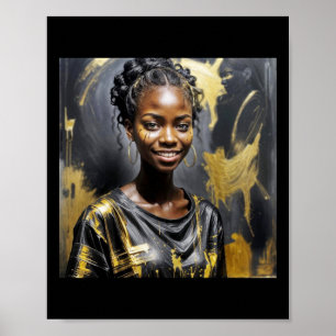 Black Fashion S Sticker1  Poster