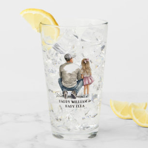 Black Father and Daughter Bond (10) Glass