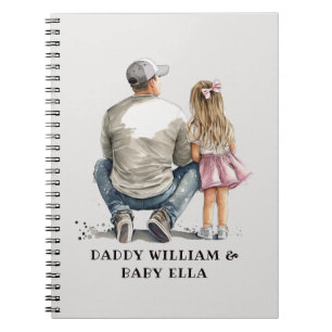 Black Father and Daughter Bond (10) Notebook