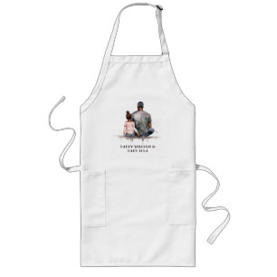 Black Father and Daughter Bond (4) Long Apron
