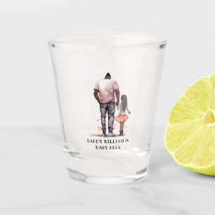 Black Father and Daughter Bond (5) Shot Glass