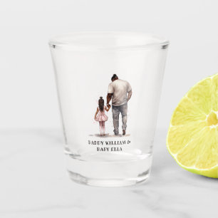 Black Father and Daughter Bond (5) Shot Glass