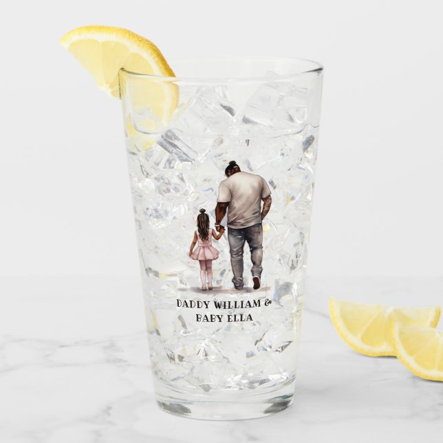 Black Father and Daughter Bond (6) Glass (Front Ice)