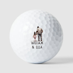 Black Father and Daughter Bond (6) Golf Balls
