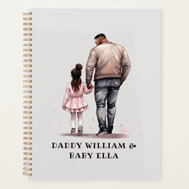 Black Father and Daughter Bond (7) Planner (Front)