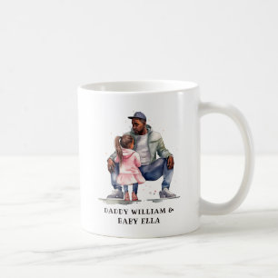 Black Father and Daughter Bond Coffee Mug