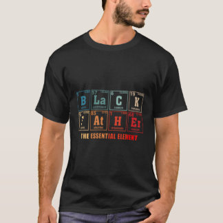 Black Father Essential Elet Father'S Day Black Dad T-Shirt