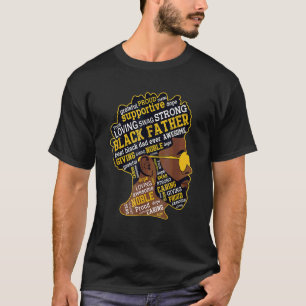Black Father Men Dad History Month African Father' T-Shirt