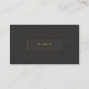 Black Faux Business Card