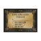 Black & Faux Gold Gatsby Geometric Wedding RSVP