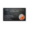 Black Faux Leather Yin-Yang Health Business Cards