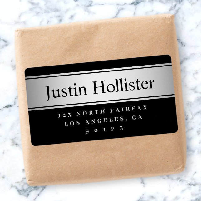 Black & Faux Silver Look Shipping or Product (Creator Uploaded)