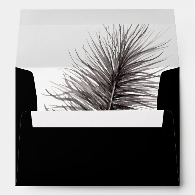 Black Feather - Black Envelope (Back (Bottom))