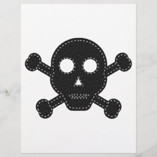 Black Felt Skull