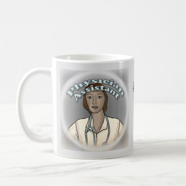 Black Female Physician Assistant Coffee Mug (Left)
