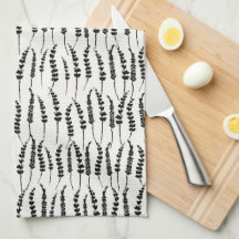 Black Fern Print for Farmhouse