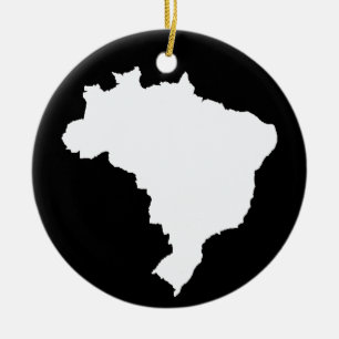 Black Festive Brazil at Emporio Moffa Ceramic Tree Decoration