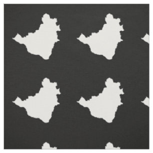 Black Festive Brazil Fabric