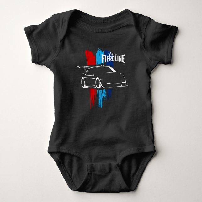 Black Fieroline Baby Bodysuit (Front)