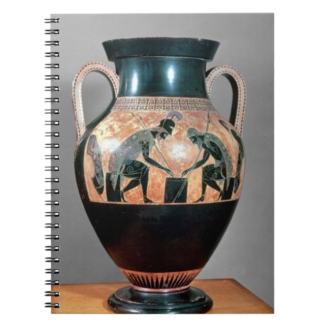 Black-figure amphora depicting Ajax and Achilles, Spiral Notebook (Front)