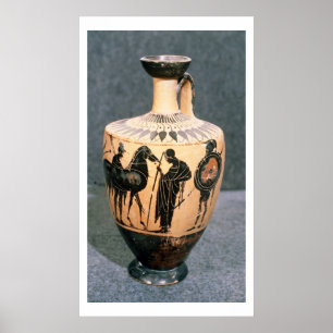 Black-figure Attic vase, 5th century BC Poster