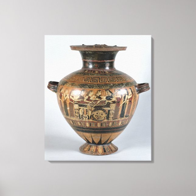 Black-figure hydria canvas print (Front)