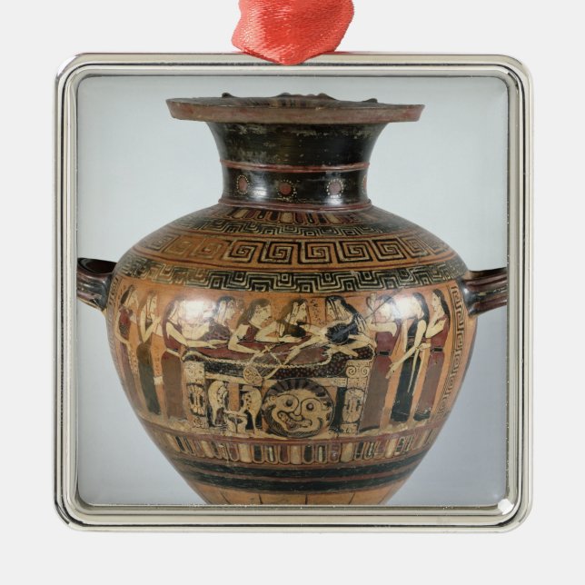 Black-figure hydria metal tree decoration (Front)
